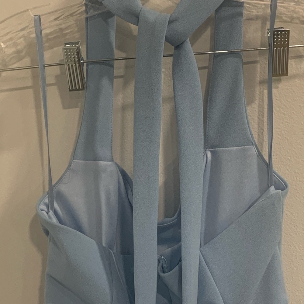 Hello Molly Blue Asymmetrical Sheath Dress Like New for Party’s and Weddings - Picture 4 of 14
